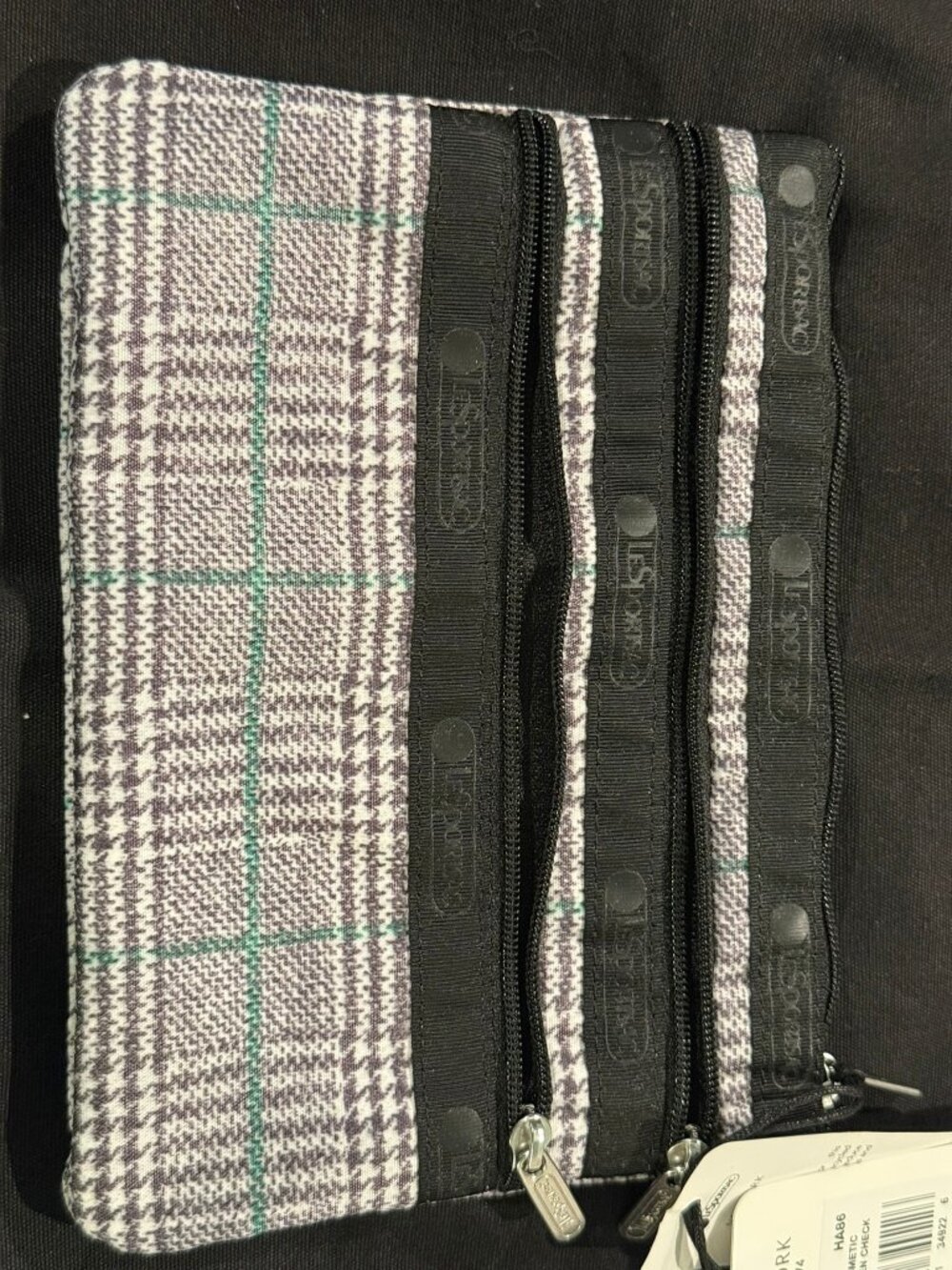 NWT Le Sportsac 3-Zip Cosmetic Bag